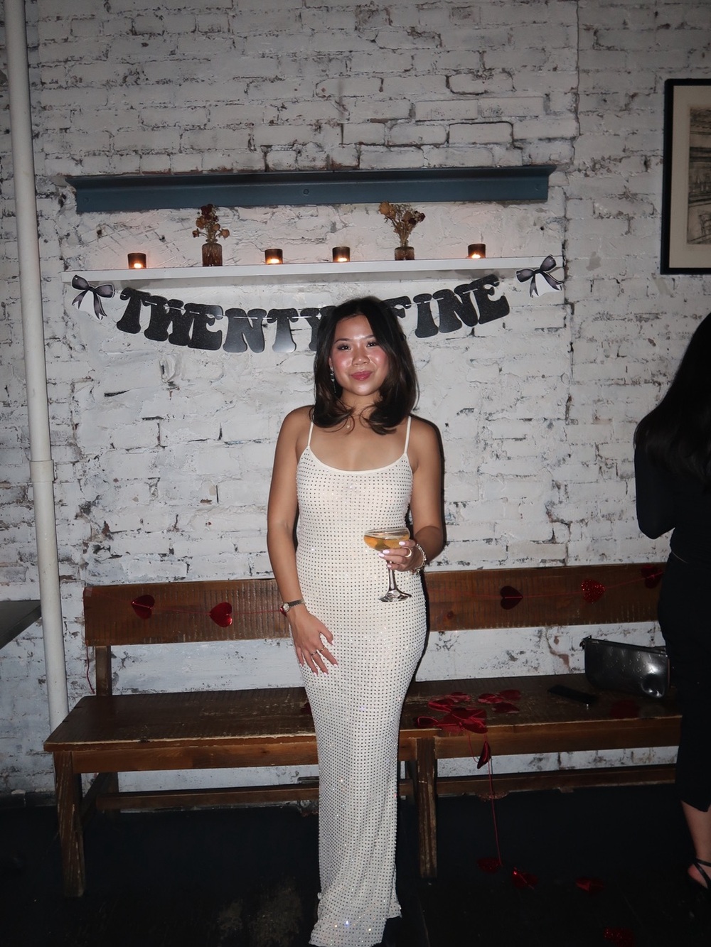 White Beaded Slip Maxi Dress